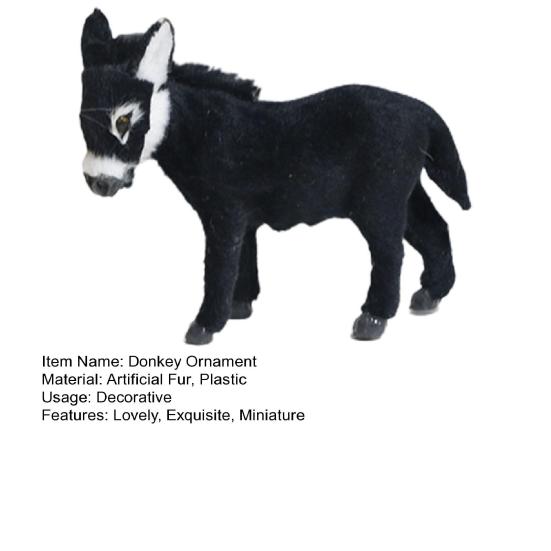 Фигурка животного ручной работы, прекрасная игрушка-симуляция осла