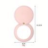Compact Mirrors With PU Leather Sleeve Mini Portable Makeup Mirror For Purse Pocket Travel