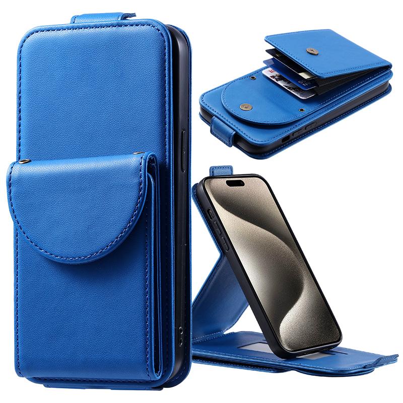 Wallet Card Slot Wrist Strap Flip Leather Case Cover for iPhone 15 14 Plus 13 12 11 Pro Max XSMAX for Samsung S24 S23 S22 S21 S20 Ultra Plus A15 A54