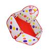 Children Ball Foldable Playpen with Basketball Hoop Crawl Tunnel Play Tent Kids Toy for Indoor Outdoor Without Ball