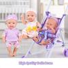 Plastic Baby Stroller Interactive Doll Stroller Durable Doll Accessories  for Boys Girls Babies