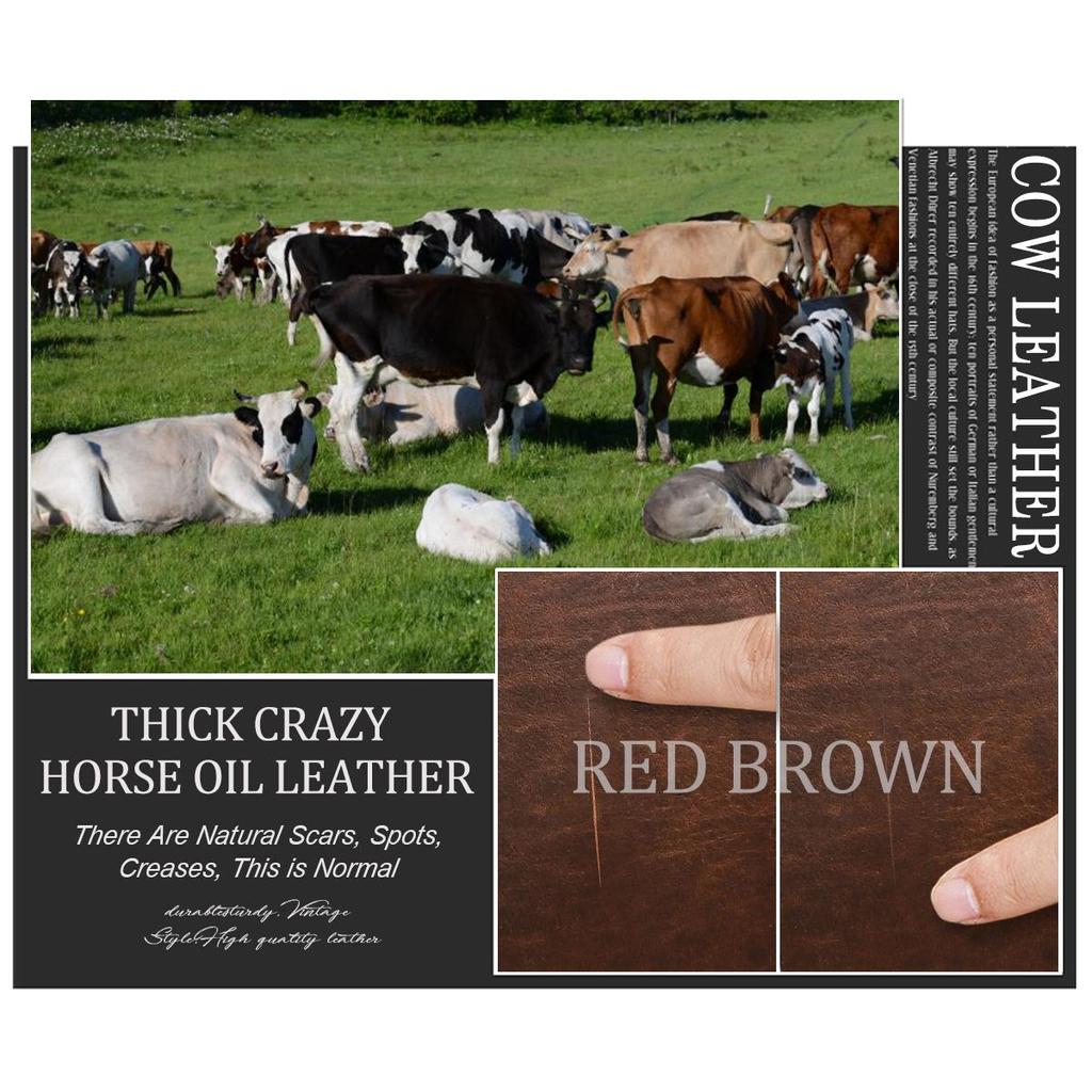 CONTACT'S Деловой мужской портфель Crazy Horse Кожаные сумки через плечо Роскошная брендовая сумка для ноутбука для 15,6-дюймовых сумок-тоут