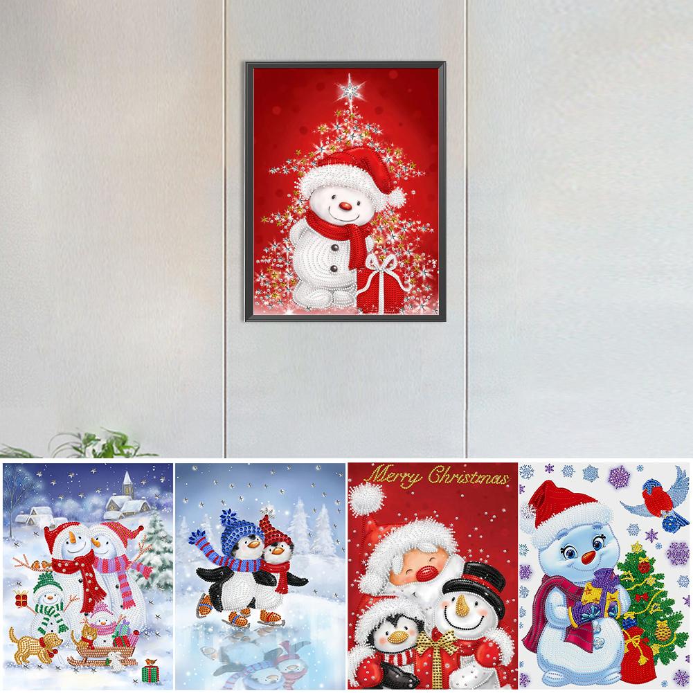 30*40см Частичная Специальная Форма Дрель 5D DIY Снеговик Набор Алмазная Живопись Украшение Стразы Алмазная Живопись Домашний Настенный Декор