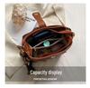 2024 Retro High-End Women's Korean Style Fashion Shoulder Messenger Bucket Bag