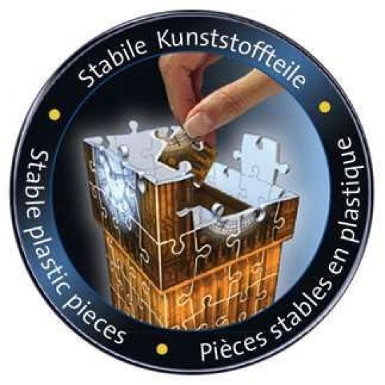 Ravensburger 3D Puzzle Big Ben Night Edition 216 Pieces Finished Height 44cm 12588 3 Recommended 3D Gift Size Age 10+ [Puzzle, Puzzle,