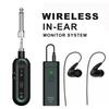 Wireless In Ear Monitor System IEM UHF Mono Transmitter Receiver Low Latency for Studio Band Live Performance