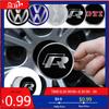 IMNOV1 VW GTI GOLF 2026 Hot For VW VOLKSWAGEN 4PCS 60MM/ 63MM/68 MM Car Wheel Center Hub Caps Tire Rim Covers Auto Accessories For Volk