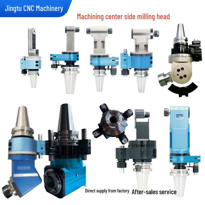 BT40/ER32/ER25 & BBT50/ER40/B30 Dual Output Right Angle Milling Head