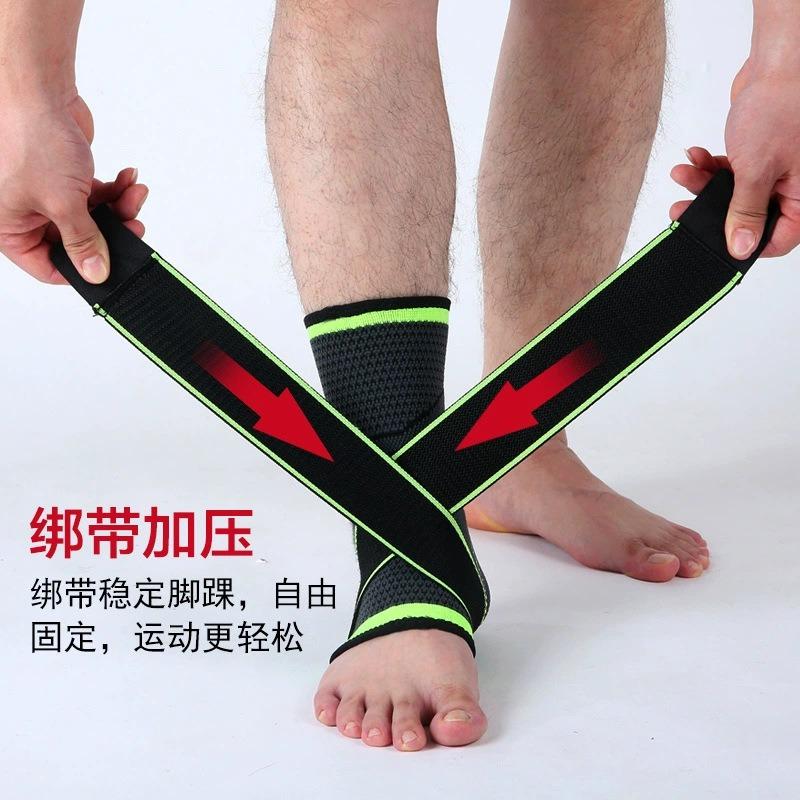 Adjustable Breathable Nylon Ankle Brace For Basketball Running Sports