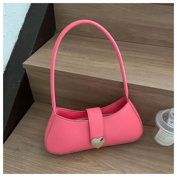 Простая текстура однотонная 2025 любовь осень повседневная на плечо подмышку маленькая квадратная сумка