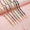 Colorful Acrylic Eyeglass and Mask Holder Chain with Square Ring Buckle