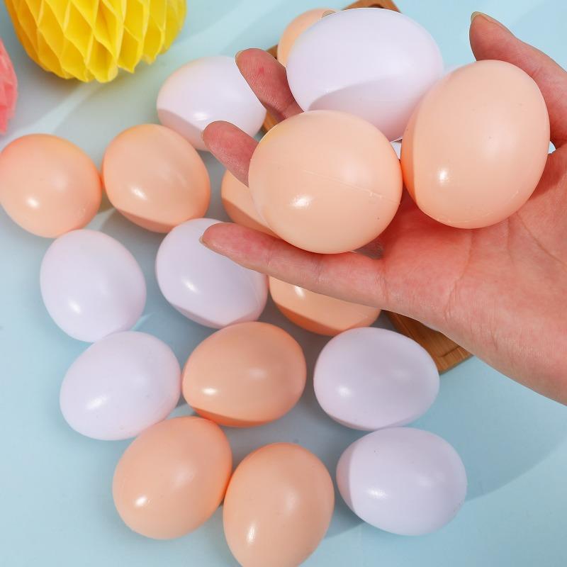 50/10 шт. Пластиковые поддельные яйца Пасхальные DIY Раскрашивание Поделки Имитация Яиц Домашний Декор Пасхальная Тематическая Вечеринка Подарок Детские Игрушки Принадлежности