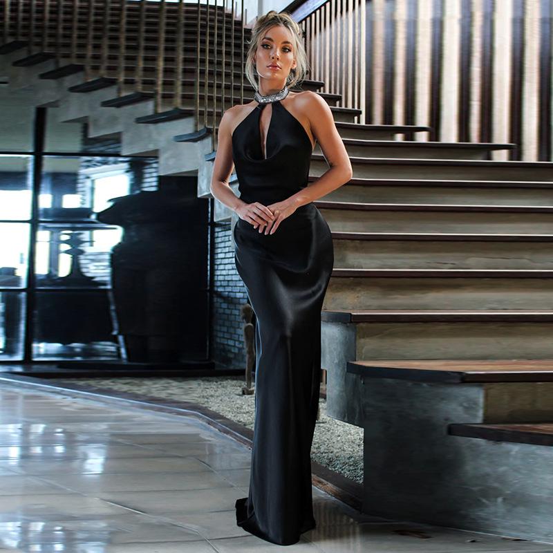 Весеннее женское платье в стиле знаменитостей, сексуальное облегающее платье с украшением в виде бриллиантовой цепи