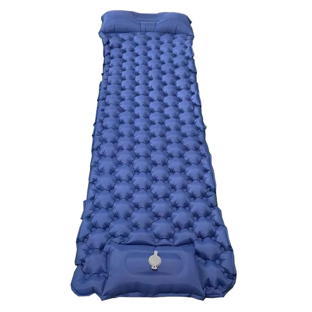 40D Nylon Waterproof Ultralight 1-2 Person Summer Camping Mat with Built-in Pump Portable & Compact for Hiking Outdoor Adventure