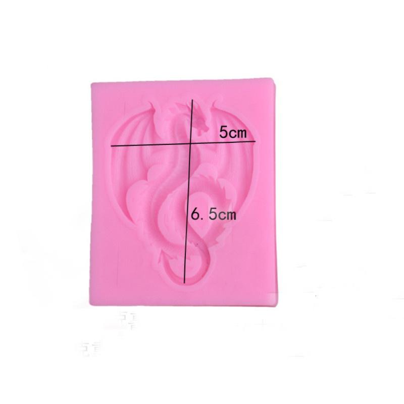 Силиконовая форма Дракон, шоколадная помадка, полимерная глина, смола, ремесло, конфеты, декор для торта