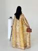Women's Issey Miyake Pleated Print Cardigan Abaya - Long, Plus Size Arab Robe