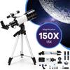 150x Single-tube High-definition Telescope,space Astronomical Telescope With Viewfinder,large Aperture Tropong,astronomy Refractor Telescope For Kids