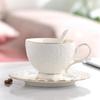 Exquisite Tea Cup Set Luxury Milk Cups Kitchenware Latte Flower Tea Water Cup  Hotel