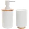 Bathroom Set - HOME ESPRIT - Multicolour - Bamboo - Polystyrene - 7 X 7 X 16 Cm