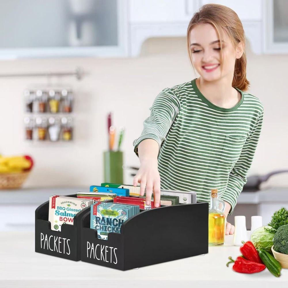 Компактный держатель для чая с приправами, деревянная рамка для хранения хлопьев, кухонные принадлежности