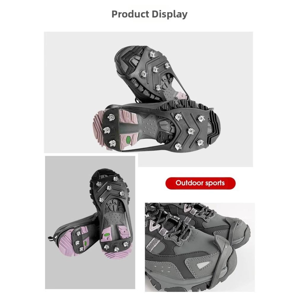 Стальные когти с 8 зубьями Ледоступы Шипы для обуви Стальные когти с 10 зубьями