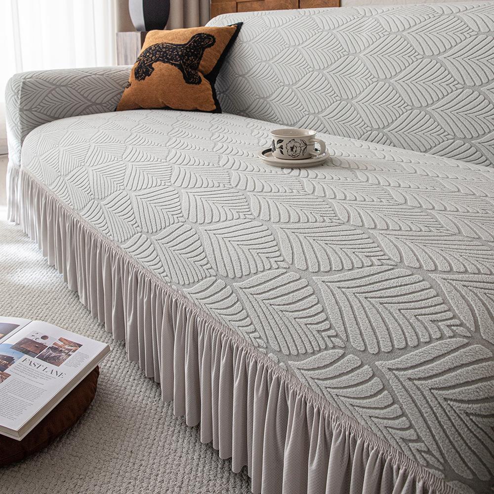 Skirt Edge Sofa Cover All inclusive All-purpose Cover New Autumn and Winter Style All Season Universal Anti Cat Scratch Elastic Protective Cover