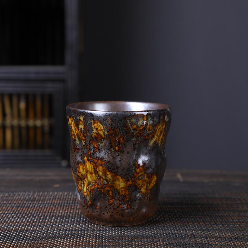 Kiln Cup Retro Teacup Ceramic Personal Cup Coarse Pottery Teacup Creative Ceramic Cup Espresso Cup