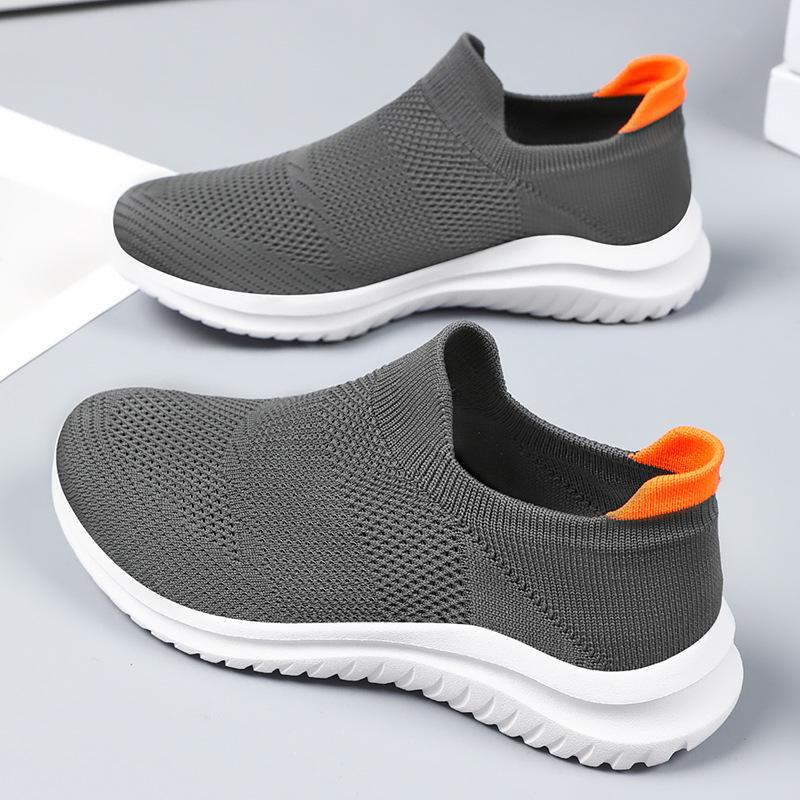 Shoes Women's Shoes Versatile Soft-soled Casual Shoes Fly-woven Breathable Mesh Shoes One-pedal Single Shoes Lightweight Mother Shoes