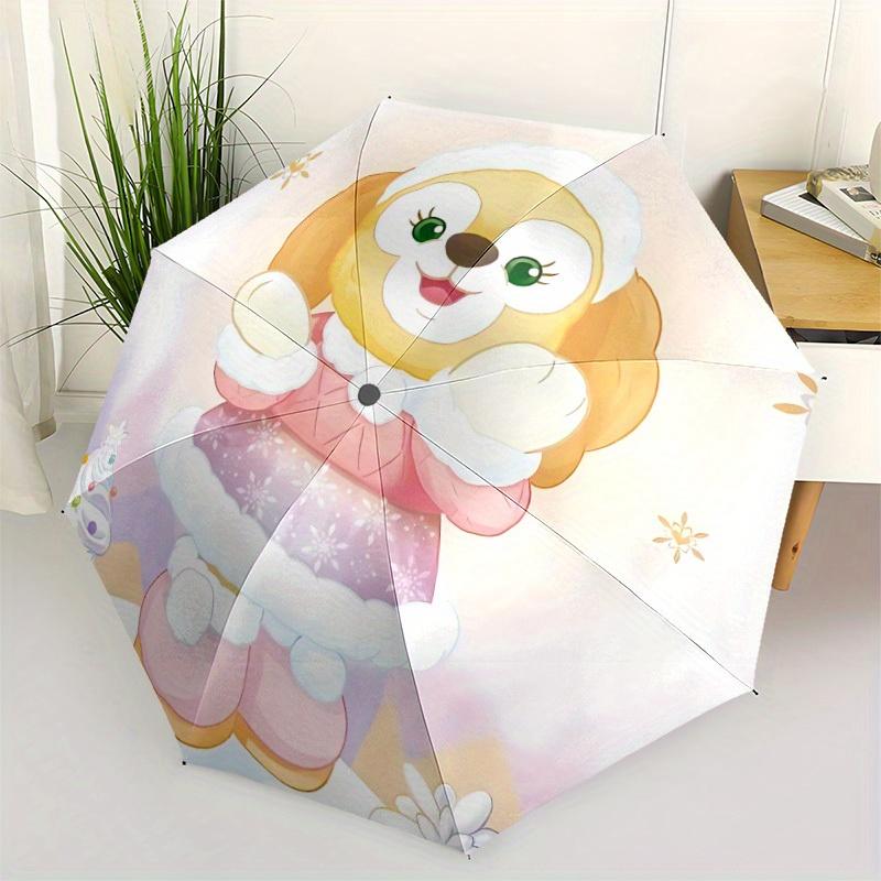 1pc CookieAnnAutomatic Open/close, All-Season Portable Folding Umbrella, Perfect Gift for FriendsSturdy Ribs y250811005