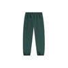 Li-Ning Weekend Youth Solid Color Casual Elastic Drawstring Cuffed Knit Sports Pants Men Bottoms Vintage-Green AYKU609-4