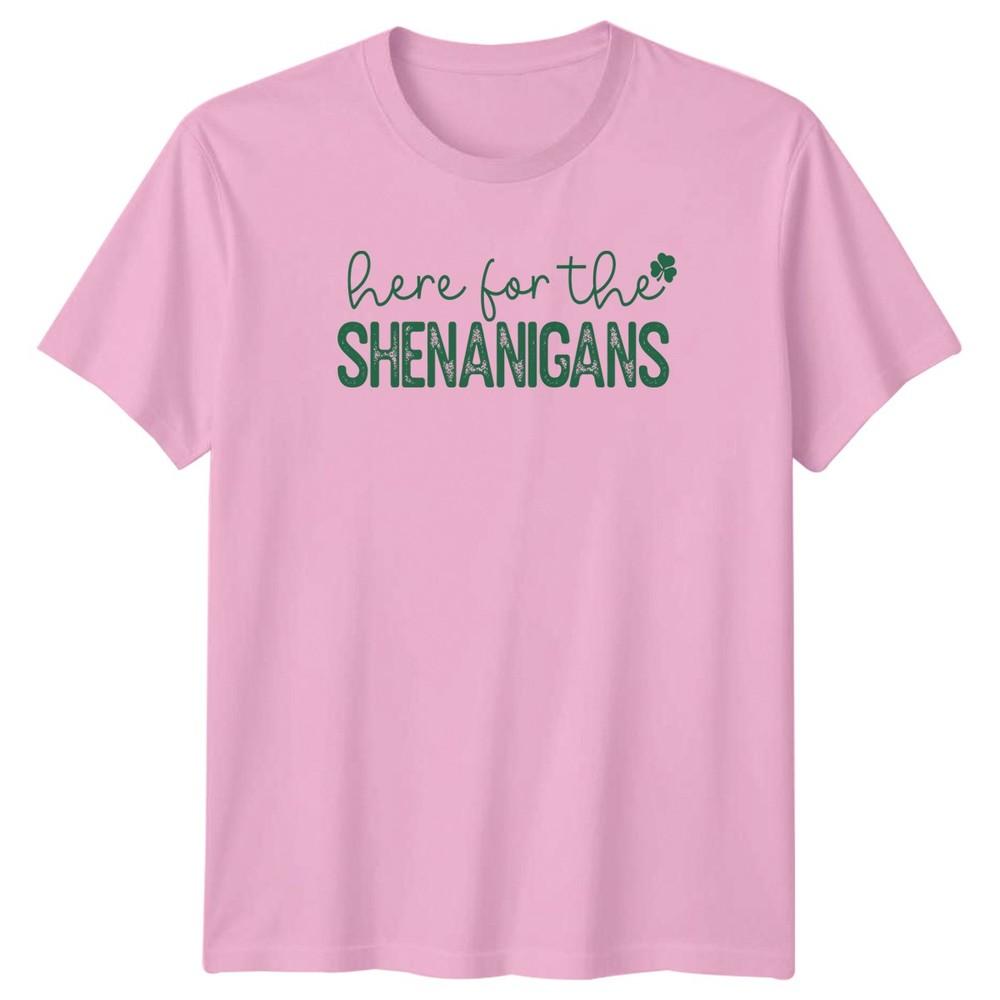 Here For The Shenanigans TShirt St Patricks Day Gift For Him And Her