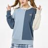 Puma Color Block Round Neck Pullover Sweatshirt Women Tops Blue 533052-61