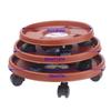 Universal Flower Pot Wheels Round Plastic Tray Heavy Duty Flower Pot Base Rack Movable Rolling Potted Plant Stand With Rollers