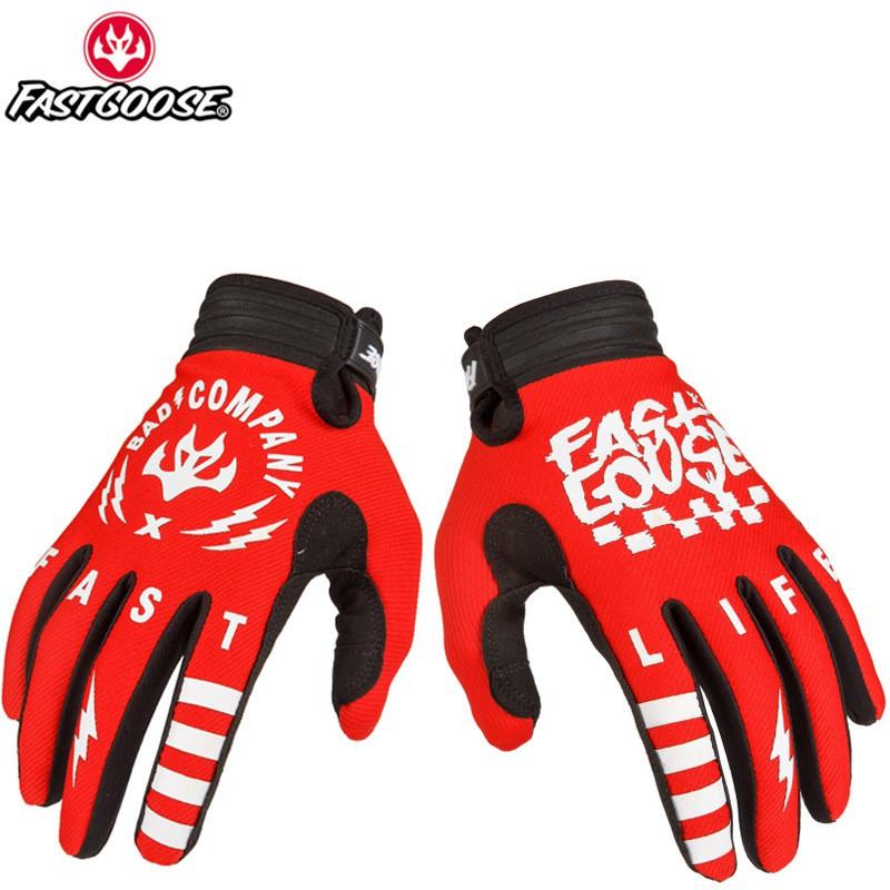 FASTGOOSE Cycling Gloves Road Mountain Bike Riding Outdoor Sports Unisex Adult Microfiber Glove S M L XL Red Black