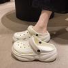 Fashion Chunky Platform Clogs Shoes for Women Thick Bottom Non Slip Beach Sandals Woman Summer 2025 Fashion Wedges EVA Sandals Slippers
