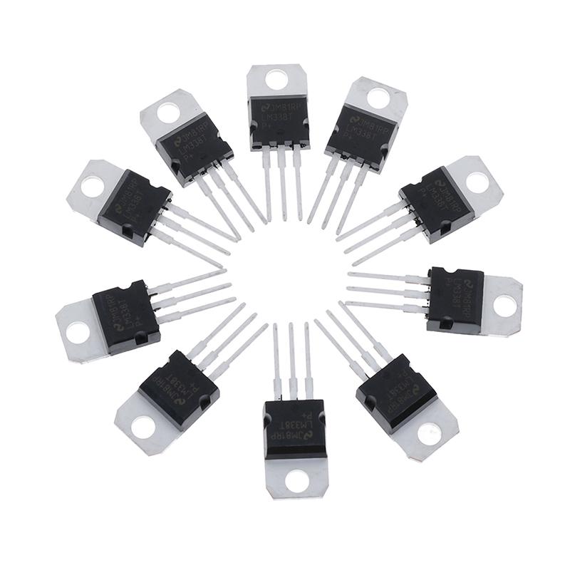 10Pcs Lm338T Lm338 Voltage Regulator 1.2V To 32V 5A To-220