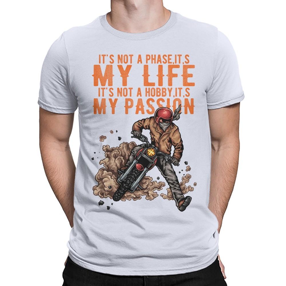 Biker Lovers Mens TShirt Motorbike Motorcycle Funny Skull Tee Top