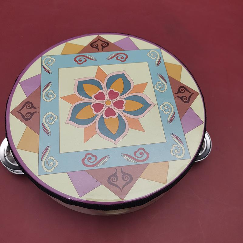 6-дюймовый тамбурин в дуньхуанском стиле: Древний Перформанс Ручной Барабан и Инструмент Орфа