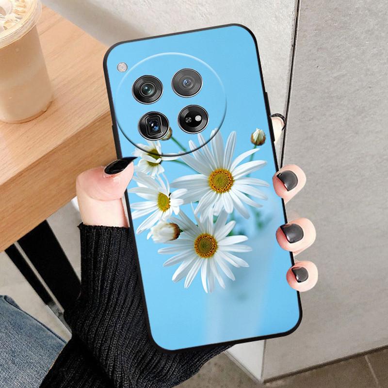 For OnePlus 12 Case Cover For OnePlus12 Fundas New Black Soft Silicone TPU Protective Phone Case For One Plus 12 Bumper Coque