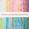 Стеклянные рисовые бусины Cream Cloud Fantasy: 2/3/4 мм DIY браслет и ожерелье Материал