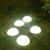 5pcs Half Ball Shaped Solar Ground Lights 1 Drag 5 Cobblestone Lamp  Landscape Stairs Yard Deck