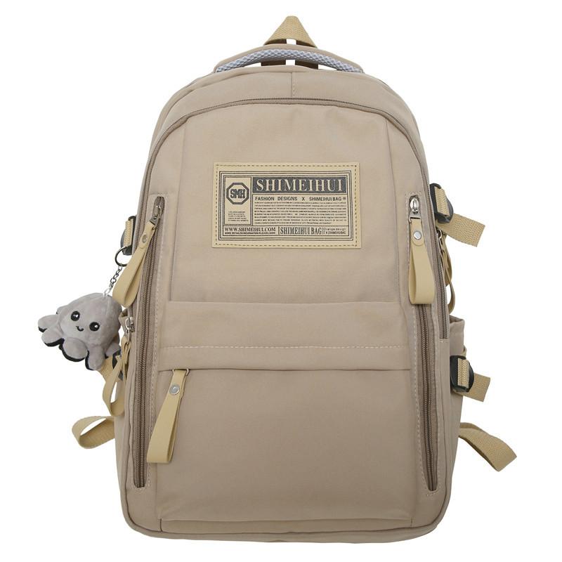 Рюкзак унисекс большой вместимости с двойными плечевыми лямками для студентов колледжей и старшеклассников, дорожный рюкзак для ноутбука