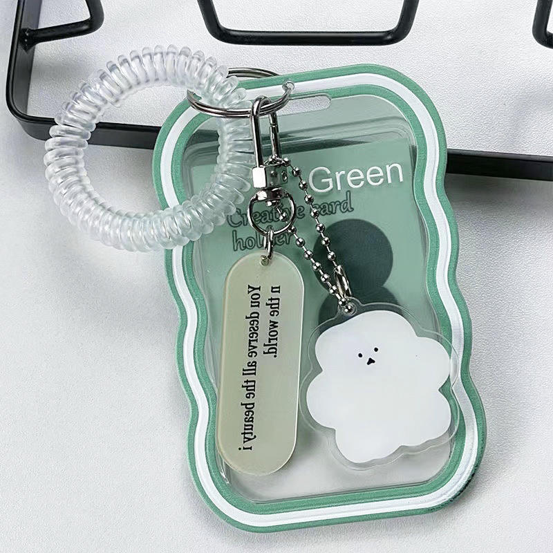 Креативный дизайн Kpop держатель для фотокарточек Прозрачный держатель для карточек Брелок для фото чехлы для автобусных карточек Чехол для студенческих карточек Защитник для фотографий