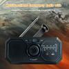 Portable Radio with Flashlights Durable Solar Powered Hand-Cranked Radio Wind Up Solar Radio for Outdoor Camping Survival