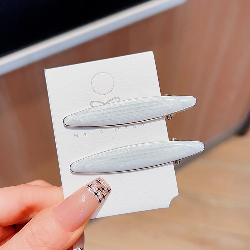 Простая волна овальная розовая бесшовная заколка для волос женская ацетатная заколка для челки заколка для волос заколка-уточка заколка для волос инструмент для укладки волос подарок