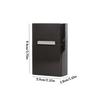 1pc Magnetic Clamshell Aluminum Alloy Cigarette Case Coarse Men's Portable Anti-Pressure Cigarette Case