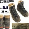 STEINKOGLER кожаные горные трекинговые ботинки 6.5 25 коричневые Австрия винтаж(ИСПОЛЬЗОВАЛ)