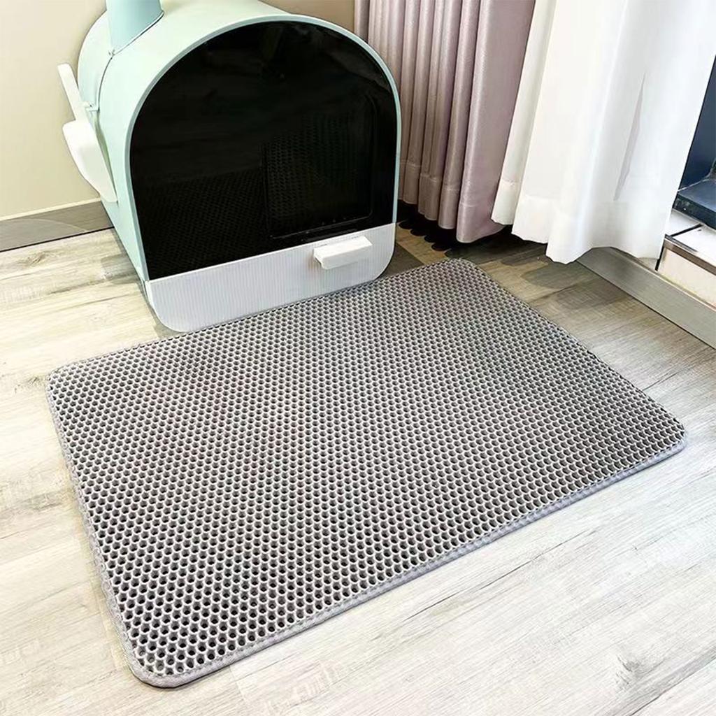 Cat Litter Mat Waterproof Less Waste Litter Easy To Clean Scatter Control Cat Litter Pad Pet Litter Box Carpet Mat
