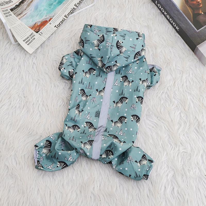 Плащ для щенков, светоотражающая куртка для маленьких и средних собак, водонепроницаемый комбинезон с капюшоном для домашних животных, одежда для йорков, чихуахуа, мопсов, домашние животные