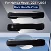 Автомобильные аксессуары для Honda Vezel 2024, накладки на ручки дверей, декоративные наклейки, стиль пасты, ABS, хромированные